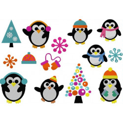 Stickserie - Pingu Party